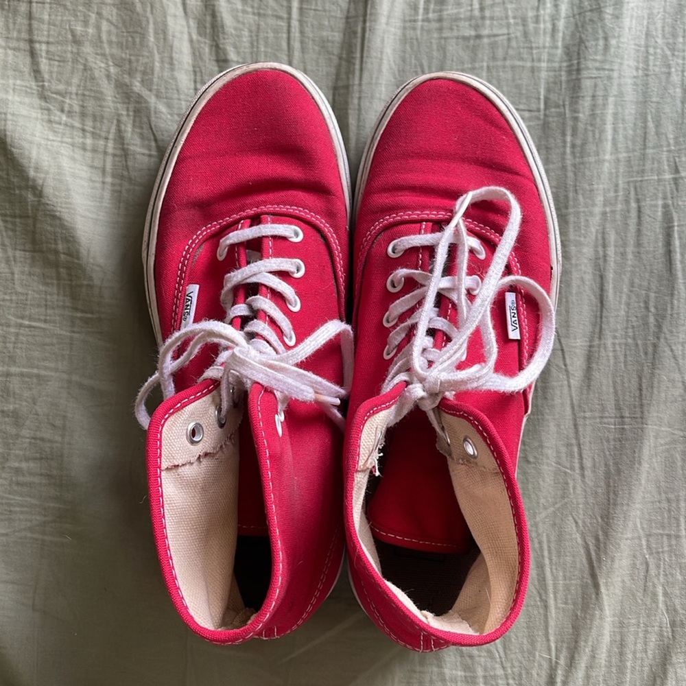 Red HighTop Vans - Picture 4 of 7